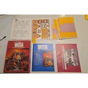 1st Edition Battle System Fantasy Combat Supplement Complete Unpunched TSR AD&D